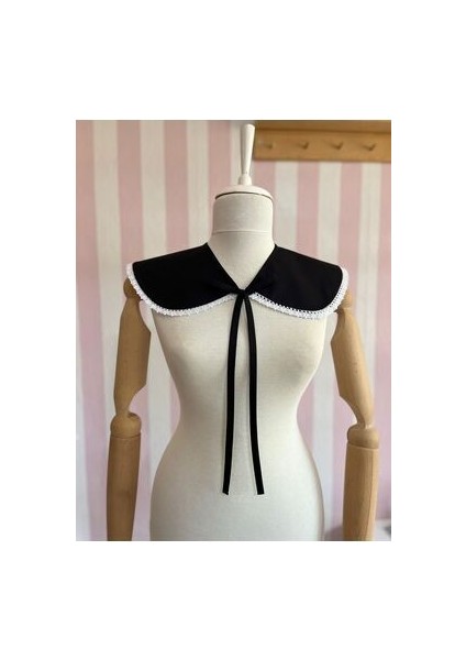 Eylüce Butik Vintage Dantelli Siyah Yakalık Kadınlar İçin Şık Tasarım Aksesuar fiyatları