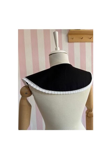 Eylüce Butik Vintage Dantelli Siyah Yakalık Kadınlar İçin Şık Tasarım Aksesuar fırsatları