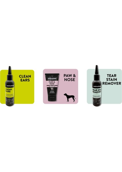 Animology Köpek Bakım Seti (Clean Ears & Tear Stain Remover & Paw & Nose Balm)
