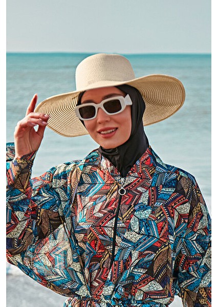 Kadın Hasır Şapka Bej Renkli Güneşten Koruma ve Şıklık İçin Tasarlandı indirimleri