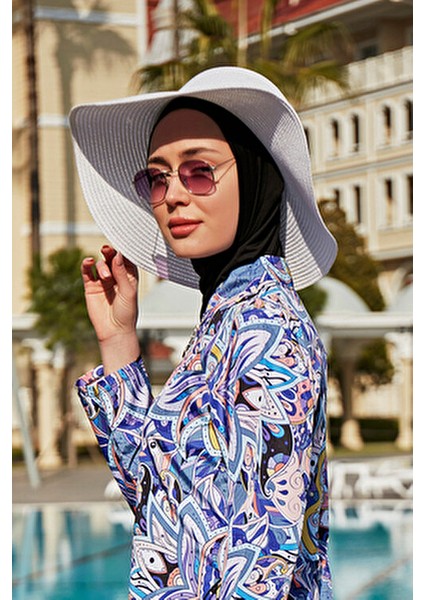 Beyaz Hasır Şapka Kadın Kullanımı İçin Güneşten Koruyucu Tasarım fırsatları