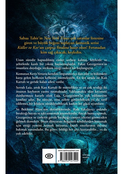 Gölge ve Kılıç - Sabaa Tahir modelleri