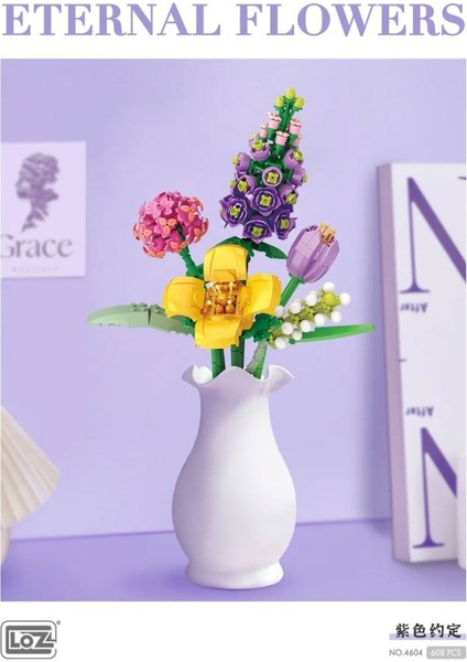 LZ4604 Loz Çiçek Blok Seti 608 Parça -Vagon Life fiyatları