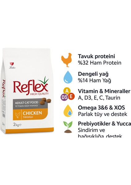 Tavuklu Yetişkin Kedi Maması 2kg fiyatları