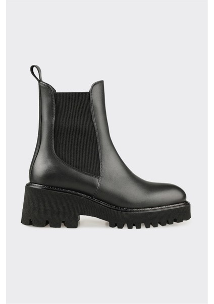 Siyah Deri Kadın Günlük Bot