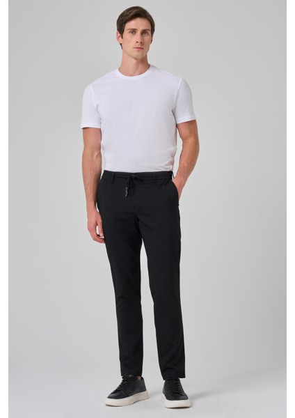 Erkek Siyah Poliviskon Jogger Slim Fit Pantolon fiyatları