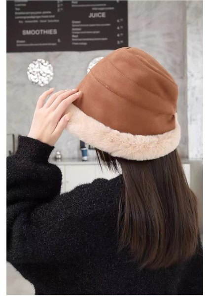 Peluş Kulak Koruyuculu, Başlığı Isıtmalı, Yün Katmanlı, Kalın ve Sevimli Yığın Şapka (Yurt Dışından) fiyatları