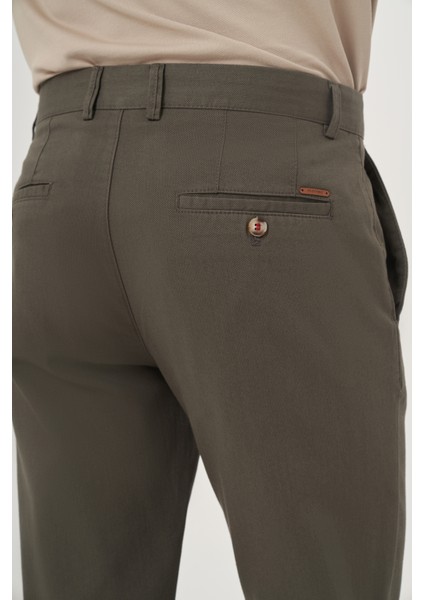 Erkek Yeşil Yazlık Pamuk Yan Cep Slim Fit Chino Pantolon fırsatları