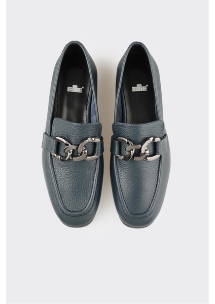 Lacivert Deri Kadın Günlük Ayakkabı fırsatları