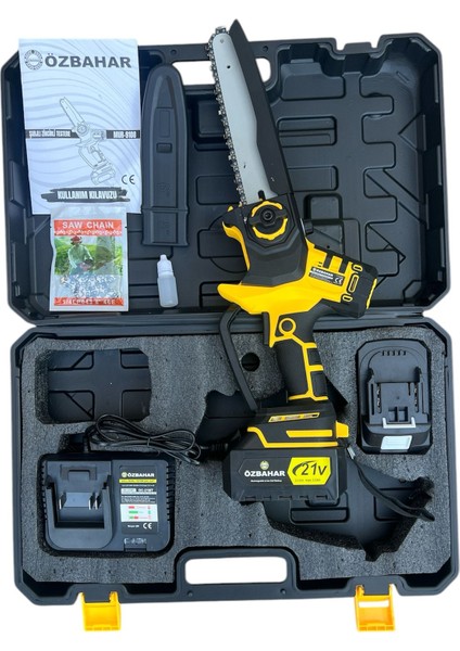 Akülü Zincirli Dal Budama Testeresi 20 cm Pala 3 Ah Çift Akülü fiyatları