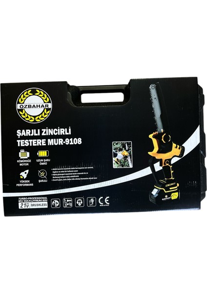 Akülü Zincirli Dal Budama Testeresi 20 cm Pala 3 Ah Çift Akülü modelleri