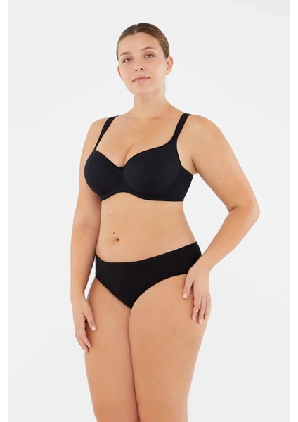 5104KC Kadın 5'li Yüksek Bel Slip Külot-Siyah&beyaz&ten modelleri