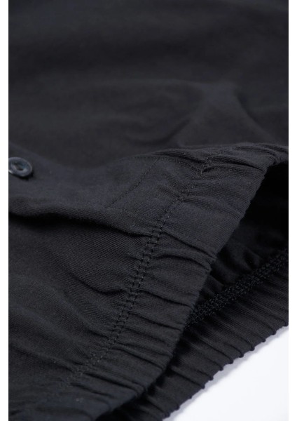 1220 Erkek 2'li %100 Pamuk Penye Boxer-Siyah fırsatları