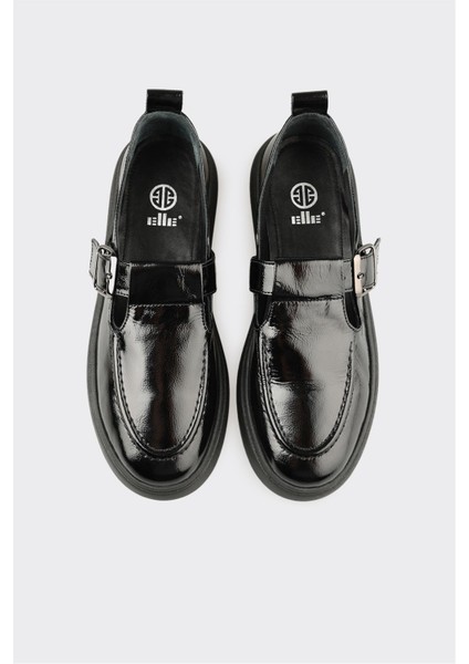 Siyah Deri Kadın Günlük Ayakkabı fırsatları