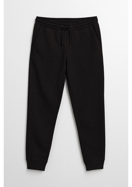 Erkek Paçası Lastikli Füme Eşofman Altı