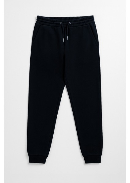 Erkek Paçası Lastikli Lacivert Eşofman Altı