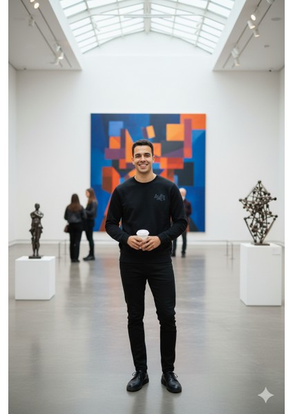 Erkek Sweatshirt Regular Fit Pamuklu Kumaş Iki Iplik Logolu OPES26AMRMOD16 fırsatları