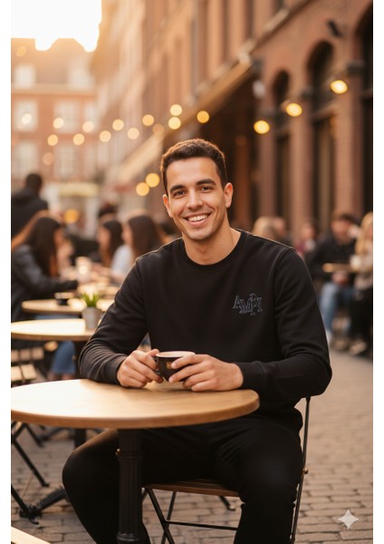 Erkek Sweatshirt Regular Fit Pamuklu Kumaş Iki Iplik Logolu OPES26AMRMOD16 indirimleri