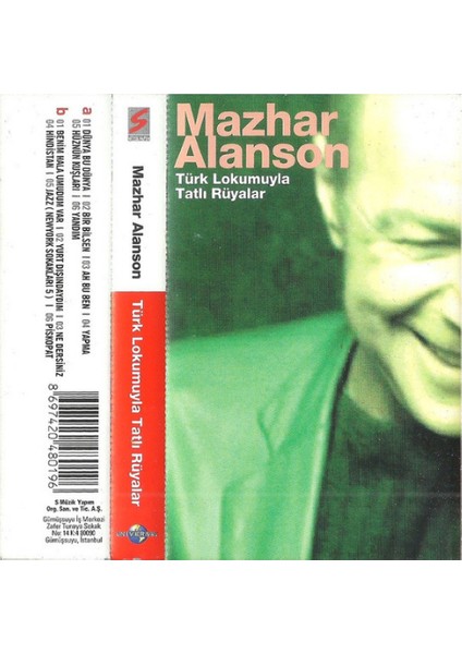 Mazhar Alanson – Türk Lokumuyla Tatlı Rüyalar – Koleksiyon Ürünü – Kaset- 2002