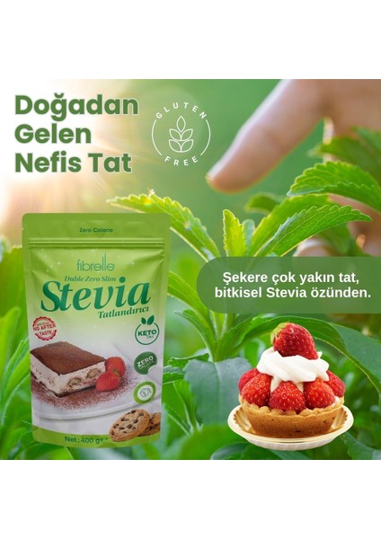 Duble Zero Slim Stevialı Tatlandırıcı 400 gr modelleri