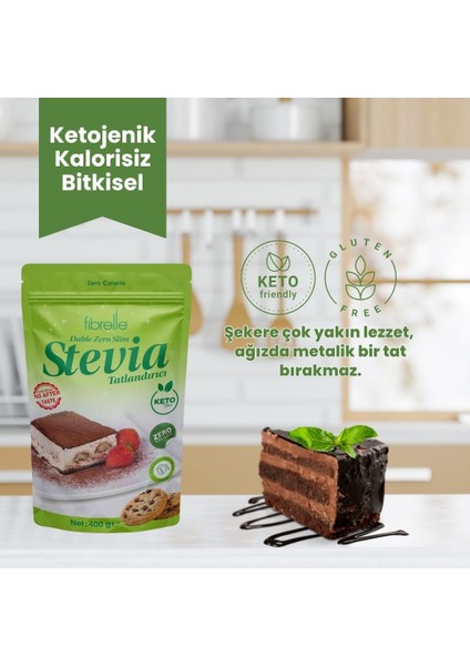 Duble Zero Slim Stevialı Tatlandırıcı 400 gr fırsatları