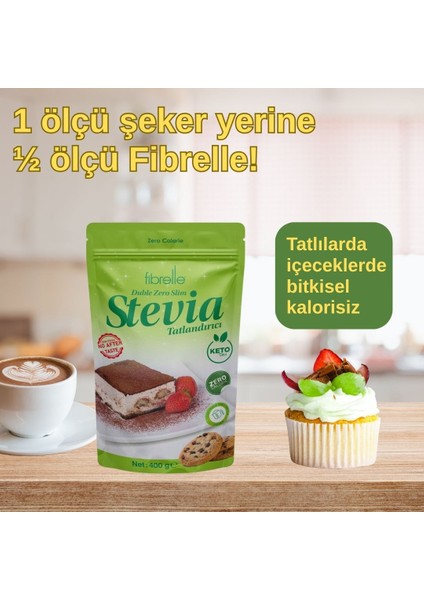 Duble Zero Slim Stevialı Tatlandırıcı 400 gr indirimleri