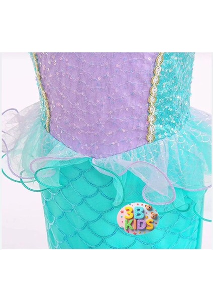 Peruklu Deniz Kızı Kostüm Seti