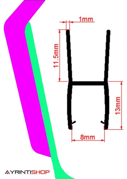 Cam Balkon Fitil Conta Buyuk H 8mm 1 Adet fırsatları