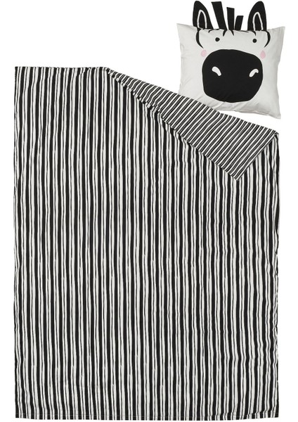Çocuk nevresim takımı, siyah-beyaz, 150x200/50x60 cm fiyatları