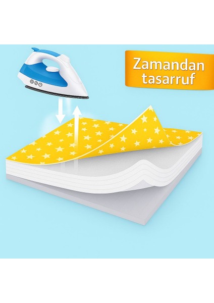 Sarı Yıldız Desenli Ütü Masası Bezi modelleri