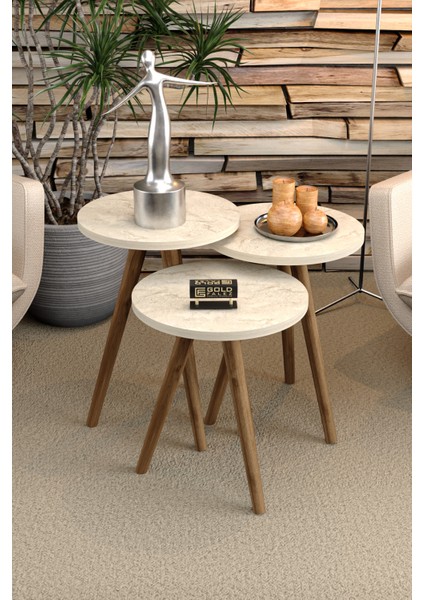 Zigon Sehpa ve Orta Sehpa Kr Torna Traverten 4 Lü Set fiyatları