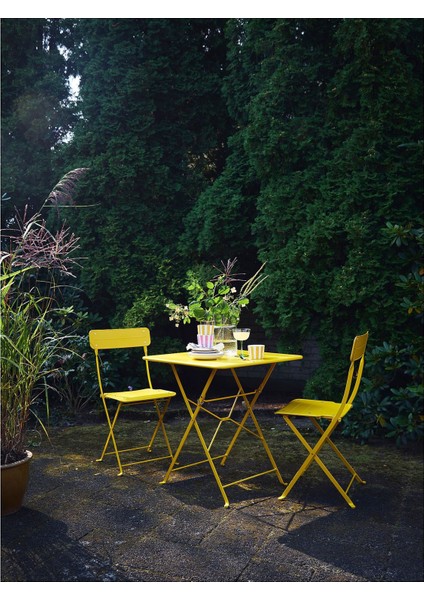Katlanabilir Masa, Parlak Sarı, 65X65 cm modelleri