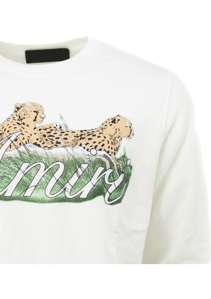 Erkek Sweatshirt Regular Fit Pamuklu Kumaş Iki Iplik Baskılı OPES26AMRMOD15 fırsatları