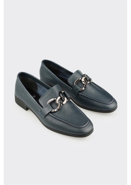 Lacivert Deri Kadın Günlük Ayakkabı fiyatları
