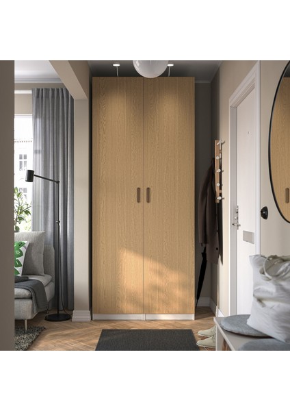 Gardırop kapağı, meşe kaplama, 50x229 cm, menteşeli modelleri