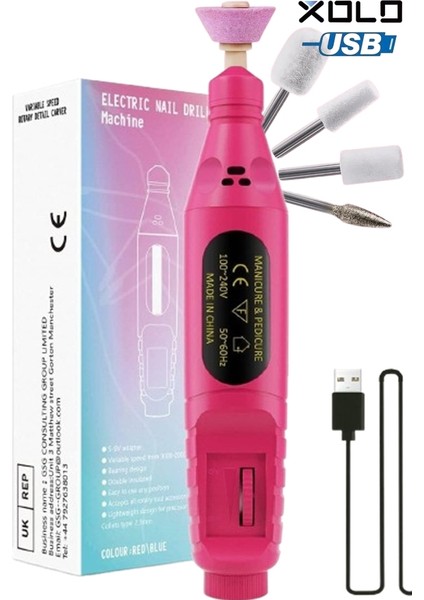 USB Tırnak Törpü Seti Elektrikli Manikür Pedikür Protez Tırnak Ayak Nasır ve Tırnak Mantar Makinesi