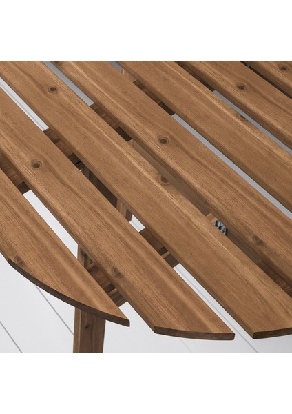 Duvar masası ve katlanabilir sandalye seti, koyu kahve, kuddarna açık gri-bej, 1 sandalyeli modelleri