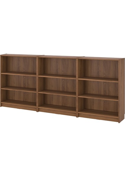 Kitaplık, Kahverengi Ceviz Görünüm, 240X28X106 cm