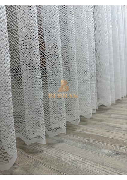 Liora Gold Şeritli Tül Perde (1x2 Pile) indirimleri