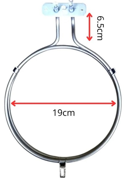Bosch-Siemens-Profilo-Aeg Turbo Fırın Rezistansı 2600 Watt Adet