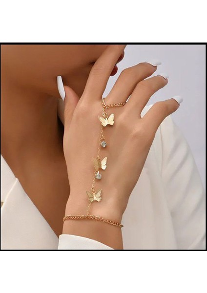 Şıklığınızı Tamamlayacak Taşlı Kelebekli Şahmeran