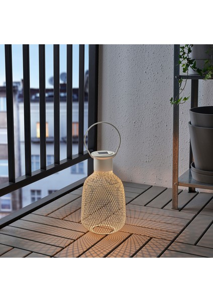 Led'li Güneş Enerjili Yer Lambası, Beyaz, 29 cm modelleri