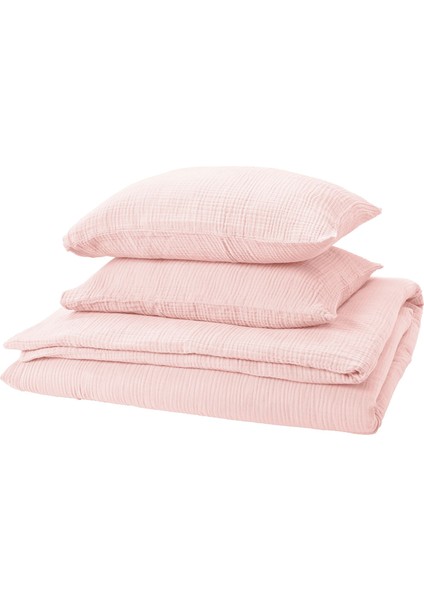 Çift kişilik nevresim seti, uçuk pembe, 240x220/50x60 cm
