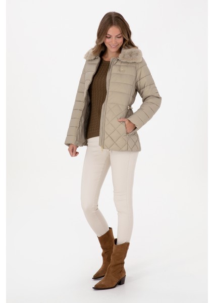 Kadın Açık Haki Mont 50308797-VR183 fırsatları