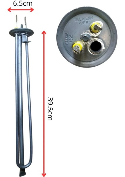 Arçelik Beko Vestel Baymak Titanyum Termosifon Rezistansı Adet