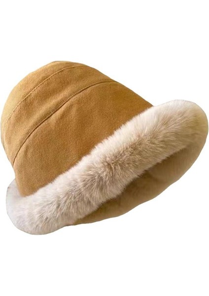 Peluş Kulak Koruyuculu, Başlığı Isıtmalı, Yün Katmanlı, Kalın ve Sevimli Yığın Şapka (Yurt Dışından)