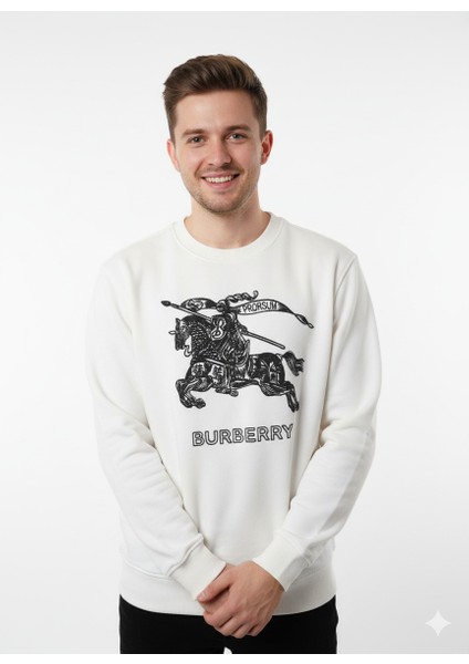 Erkek Sweatshirt Regular Fit Pamuklu Kumaş Iki Iplik OPES26BURMOD13