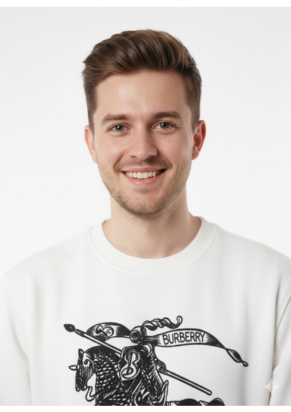 Erkek Sweatshirt Regular Fit Pamuklu Kumaş Iki Iplik OPES26BURMOD13 fırsatları