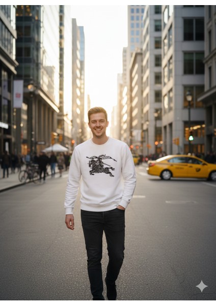 Erkek Sweatshirt Regular Fit Pamuklu Kumaş Iki Iplik OPES26BURMOD13 indirimleri