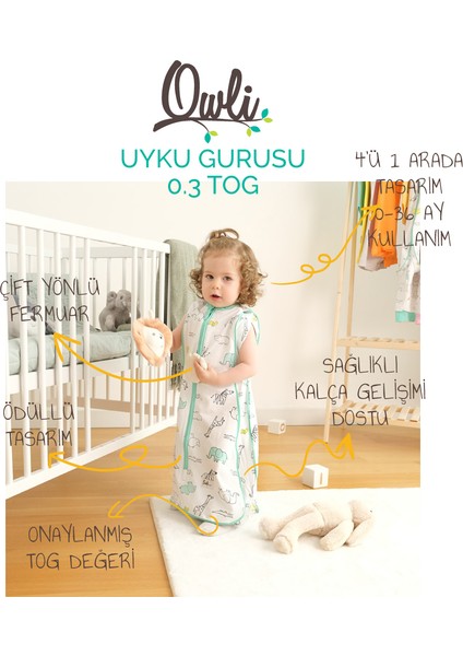 Uyku Gurusu 0.3 Tog Zoo Zoo 0-36 Ay fiyatları